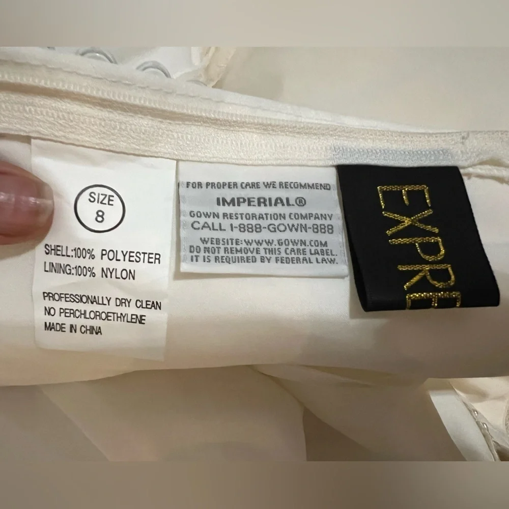 Expressions Elegant Coral Sequin Corset Ballgown Dress - Picture 16 of 17